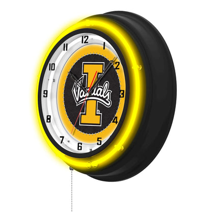 University of Idaho 19" Double Neon Wall Clock
