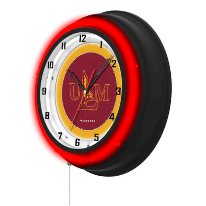 University of Louisiana at Monroe 19" Double Neon Wall Clock