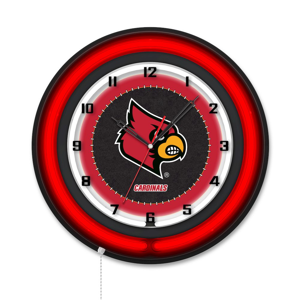 University of Louisville 19" Double Neon Wall Clock