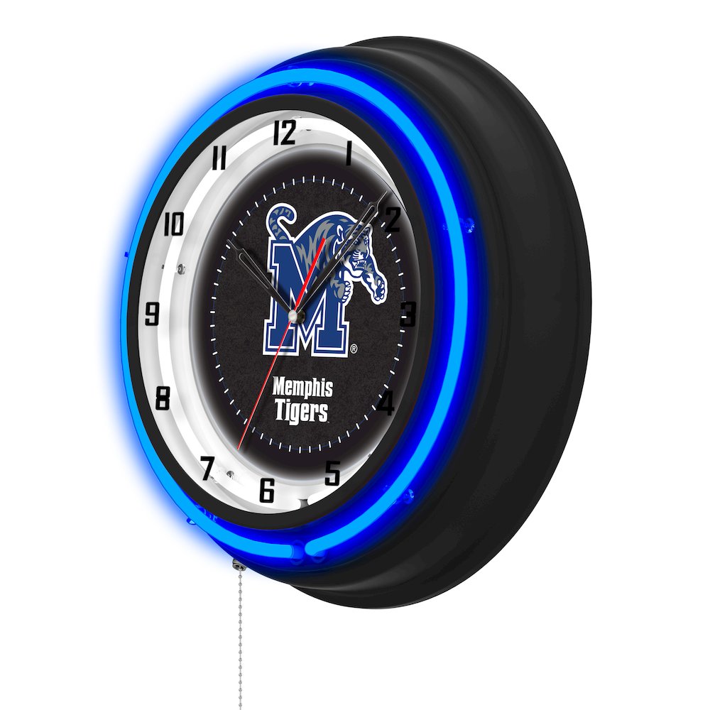 University of Memphis 19" Double Neon Wall Clock