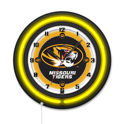 University of Missouri 19" Double Neon Wall Clock