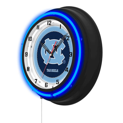 University of North Carolina 19" Double Neon Wall Clock