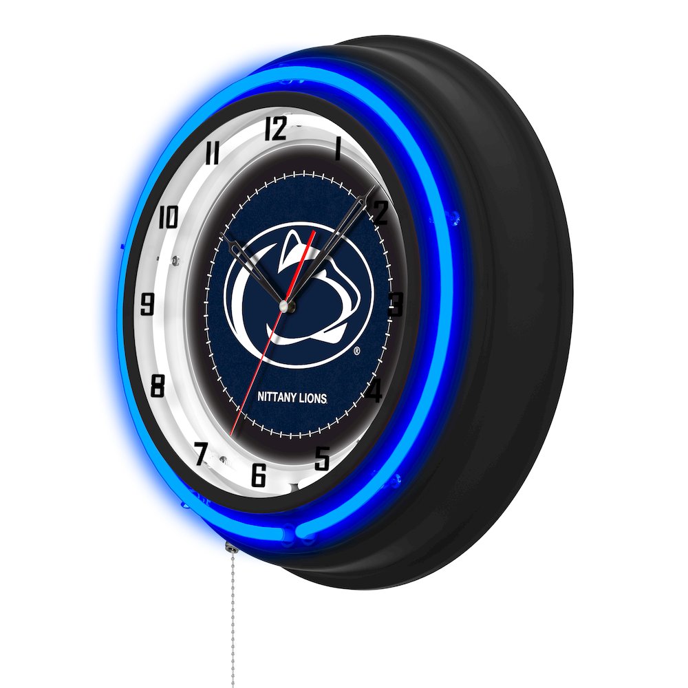 Pennsylvania State University 19" Double Neon Wall Clock