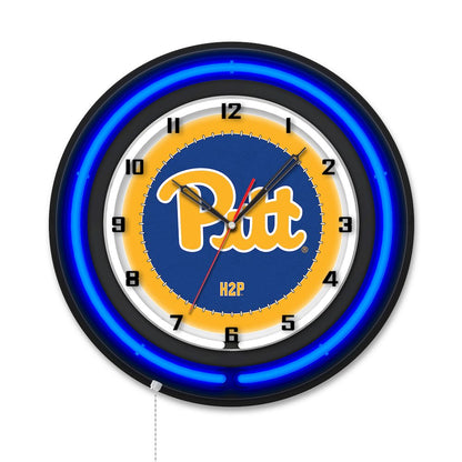 University of Pittsburgh 19" Double Neon Wall Clock