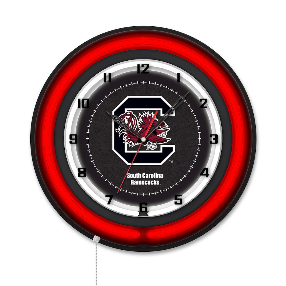 University of South Carolina 19" Double Neon Wall Clock