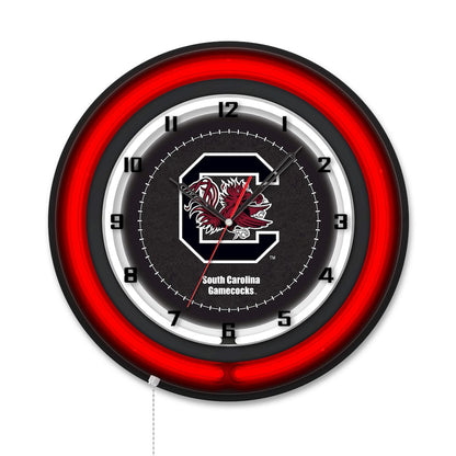 University of South Carolina 19" Double Neon Wall Clock