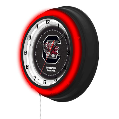 University of South Carolina 19" Double Neon Wall Clock
