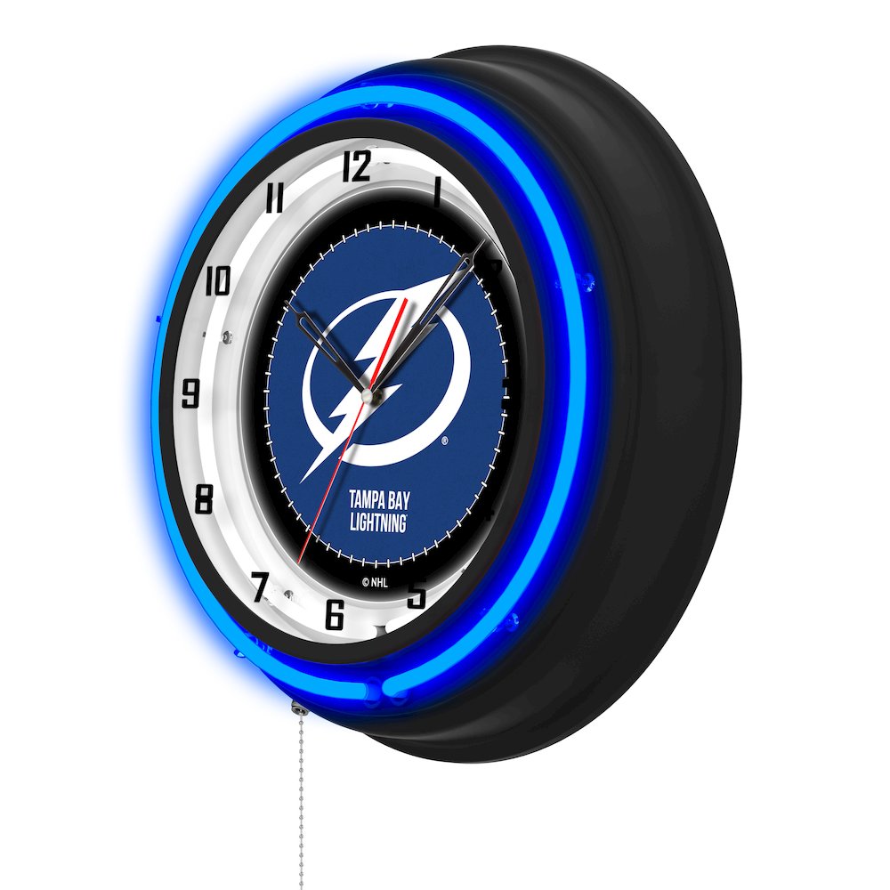 Tampa Bay Lightning 19" Double Neon Wall Clock