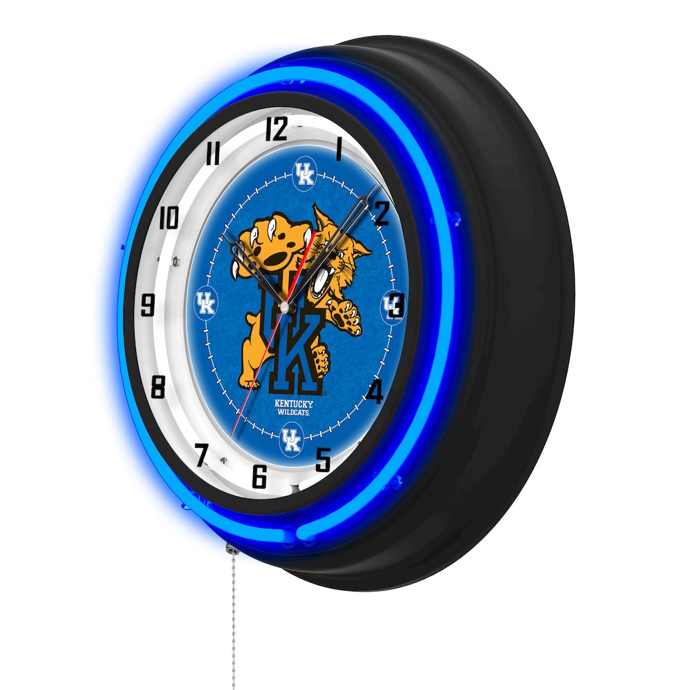 University of Kentucky (Cat)  19" Double Neon Wall Clock