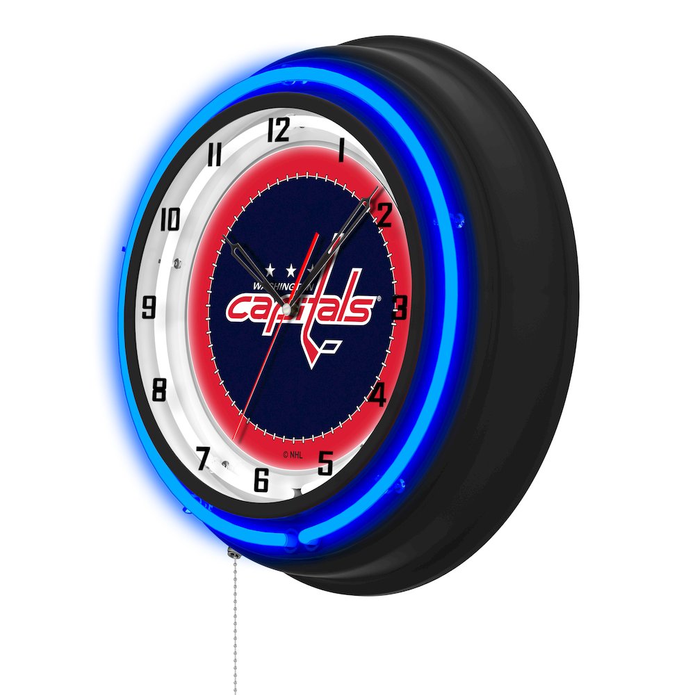 Washington Capitals 19" Double Neon Wall Clock