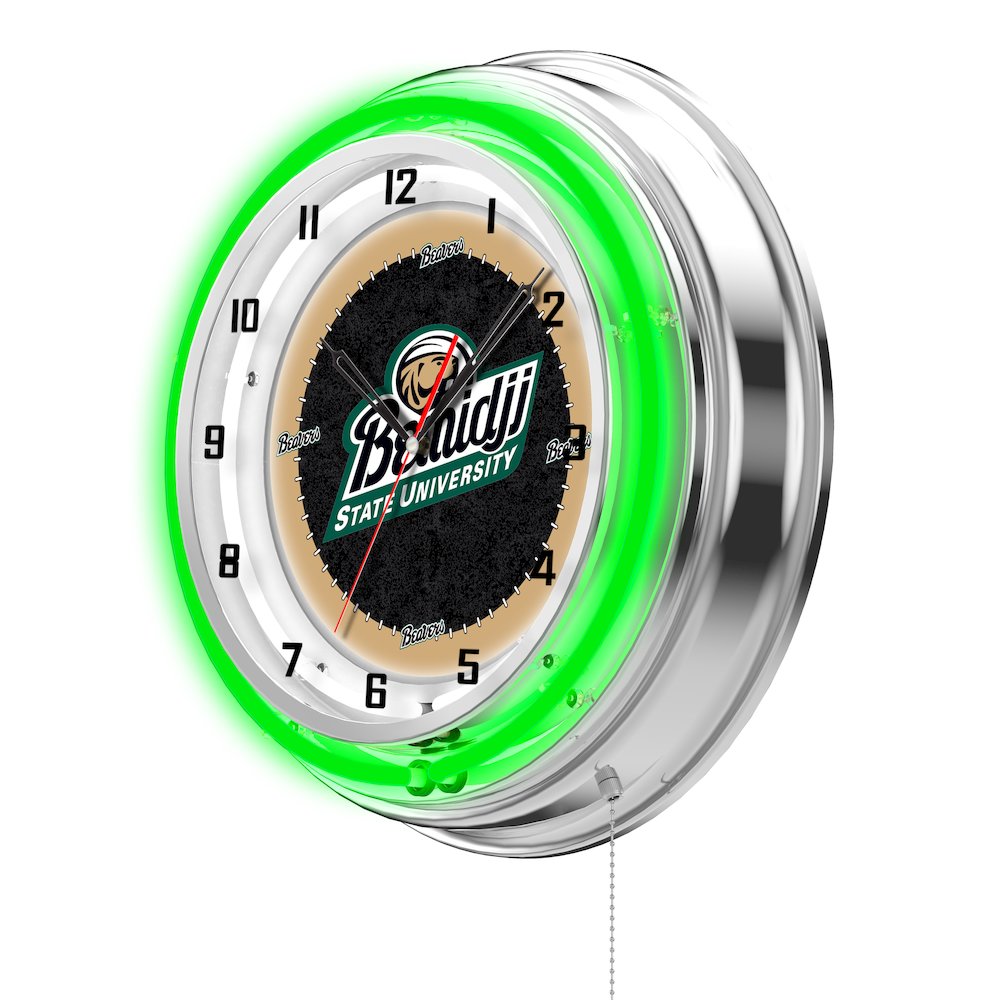 Bemidji State 19" Neon Clock