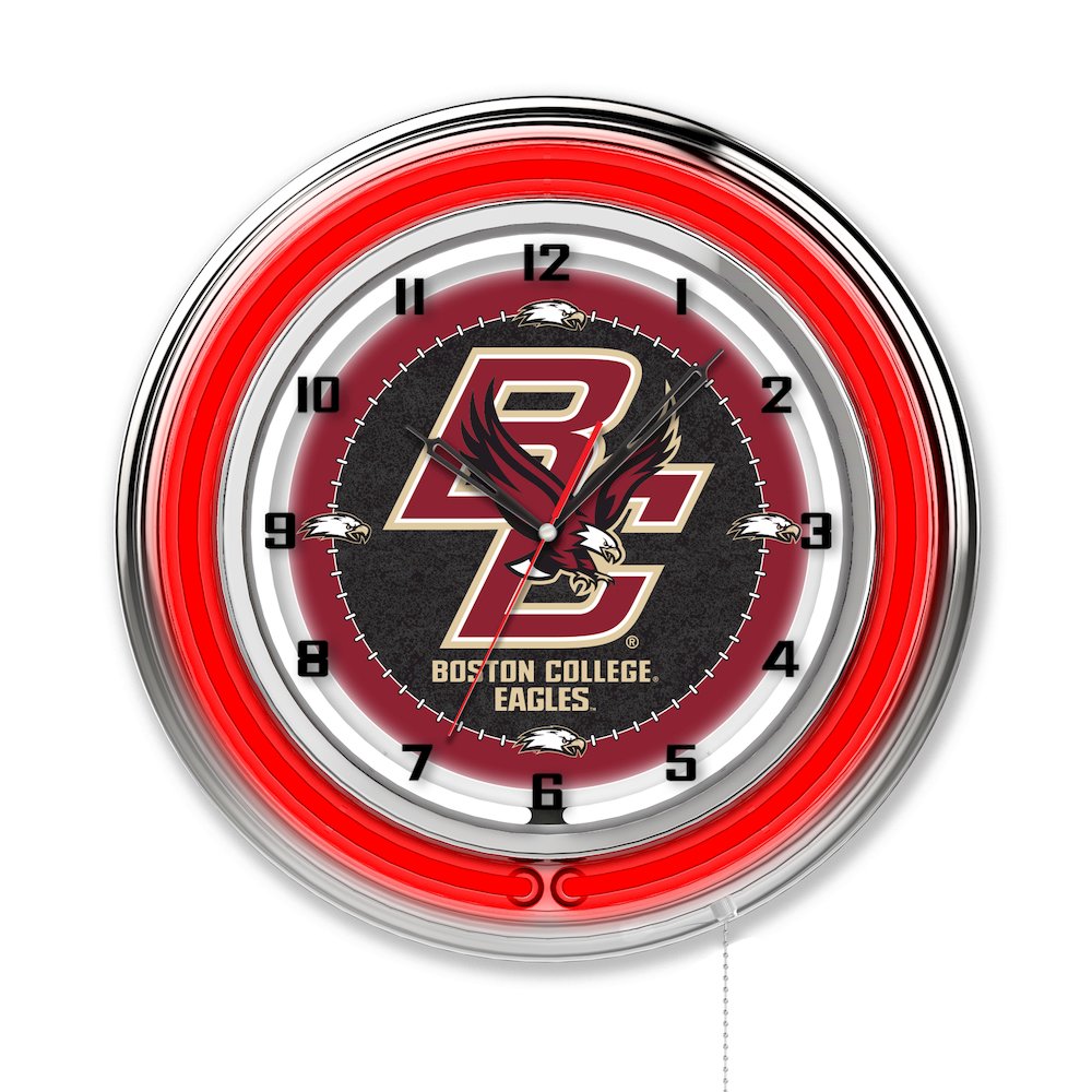 Boston College 19" Neon Clock