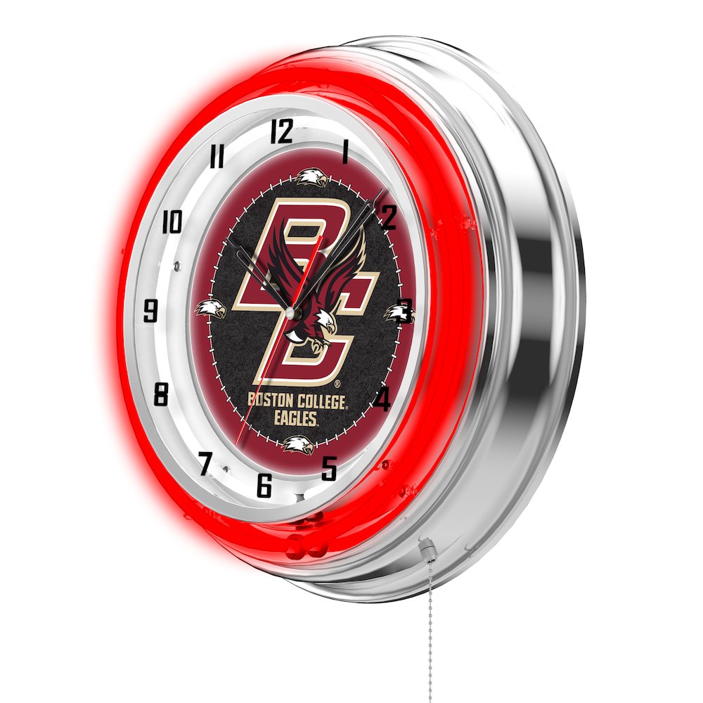Boston College 19" Neon Clock