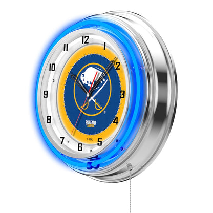 Buffalo Sabres 19" Neon Clock