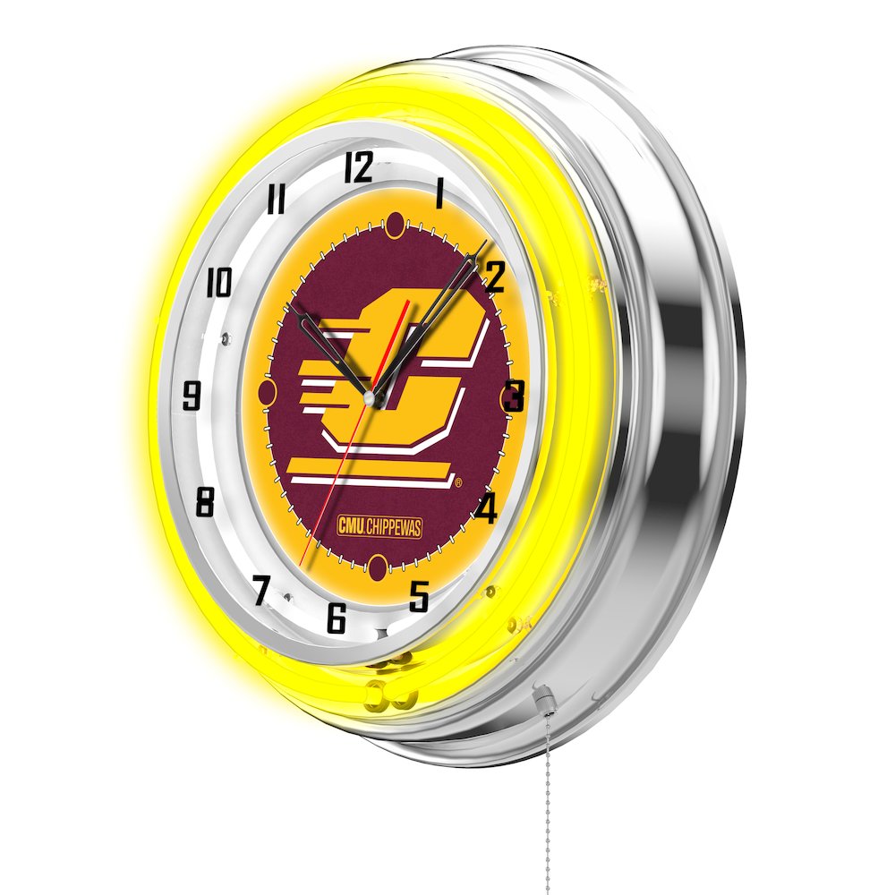 Central Michigan 19" Neon Clock