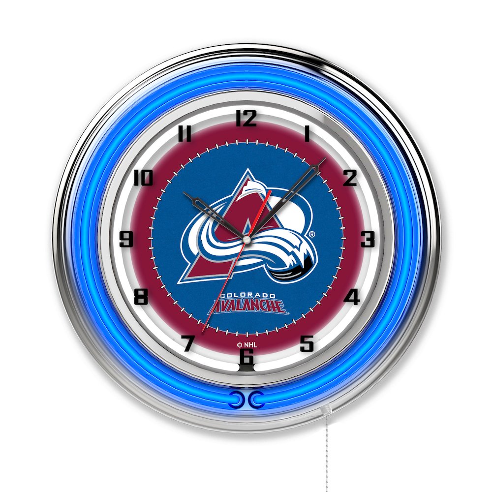 Colorado Avalanche 19" Neon Clock