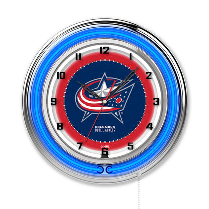 Columbus Blue Jackets 19" Neon Clock