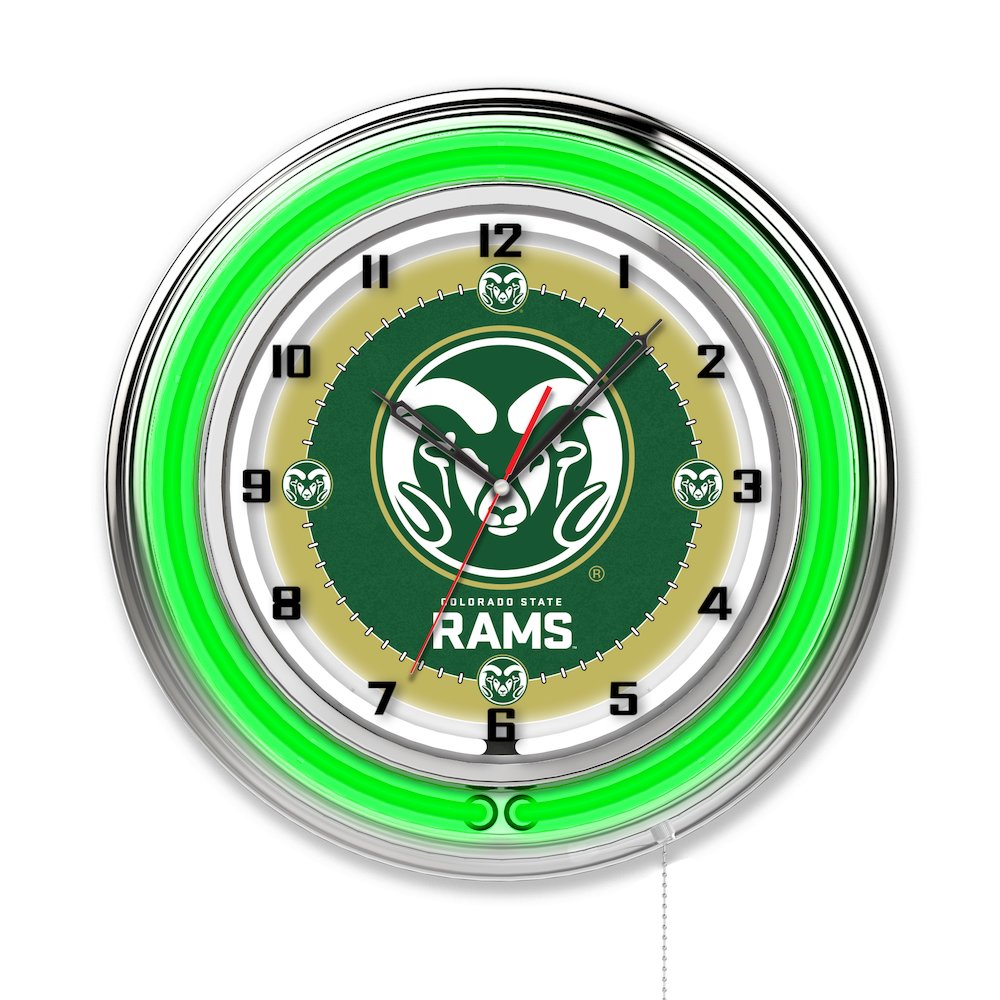 Colorado State 19" Neon Clock