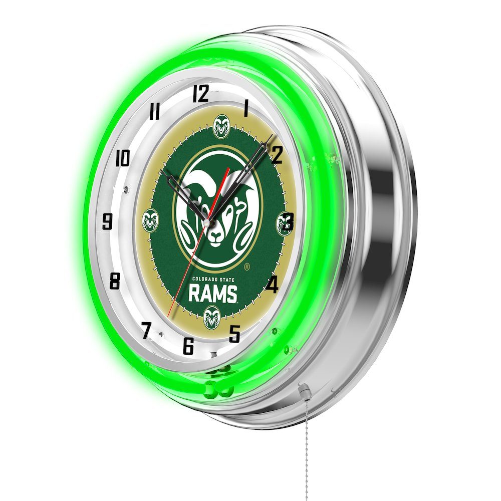 Colorado State 19" Neon Clock