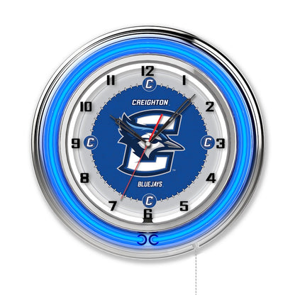 Creighton 19" Neon Clock
