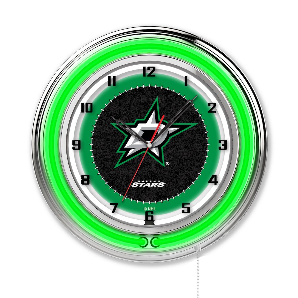 Dallas Stars 19" Neon Clock