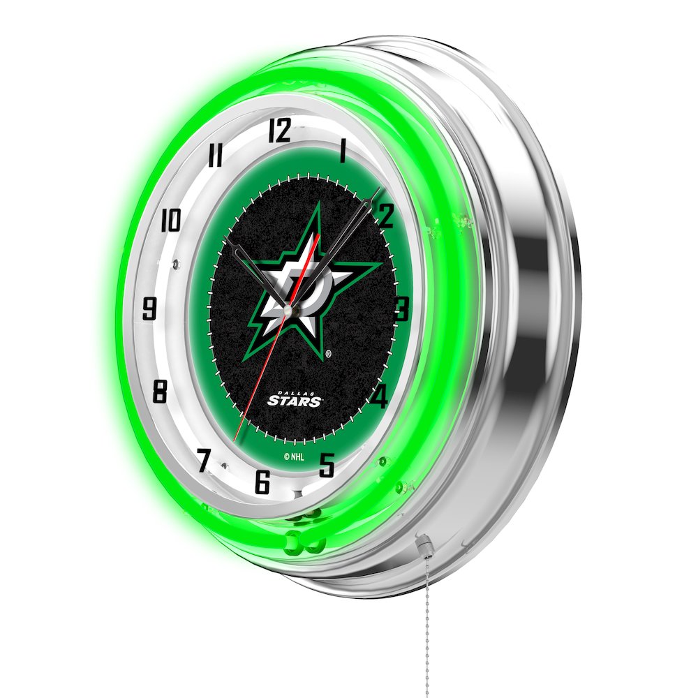 Dallas Stars 19" Neon Clock