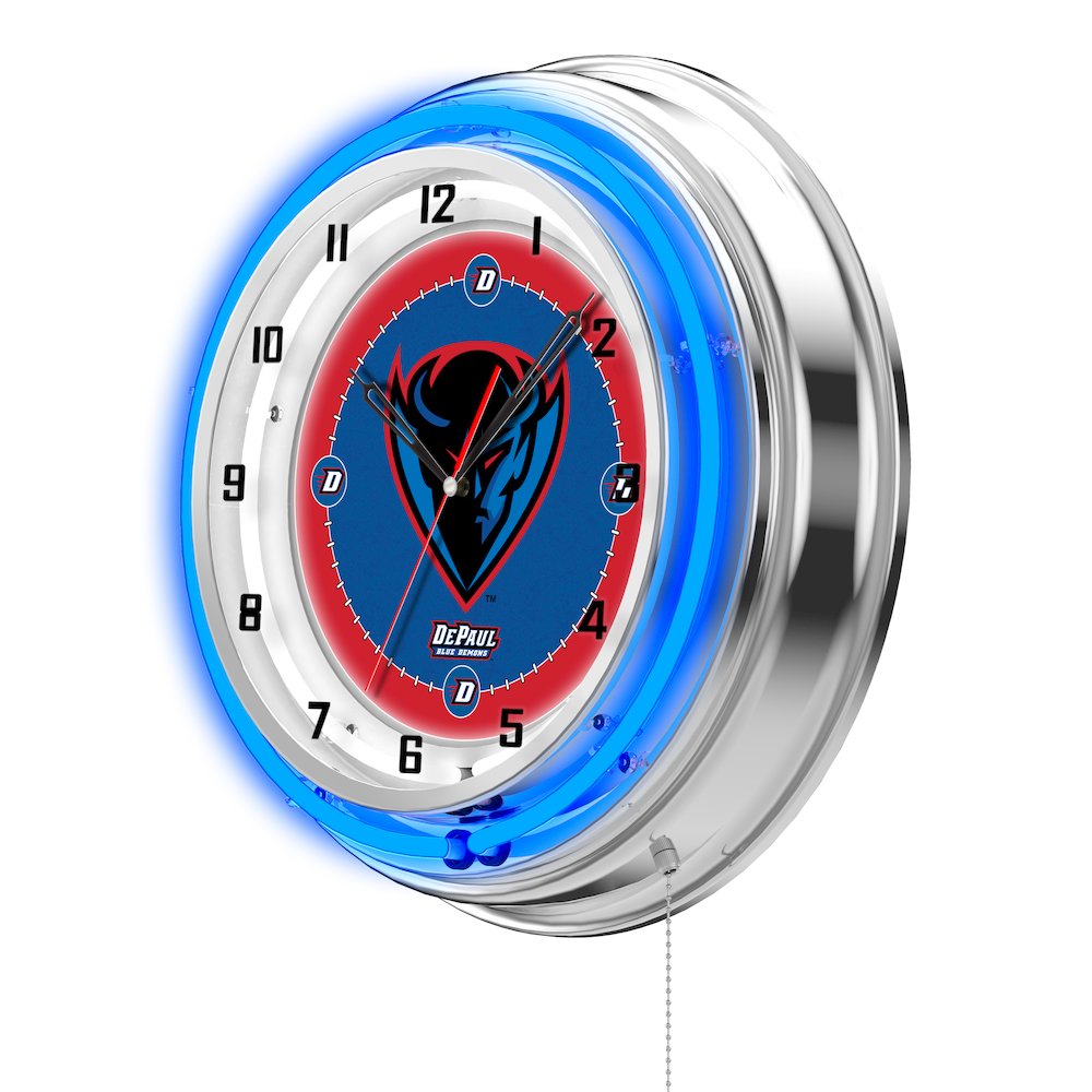 DePaul 19" Neon Clock