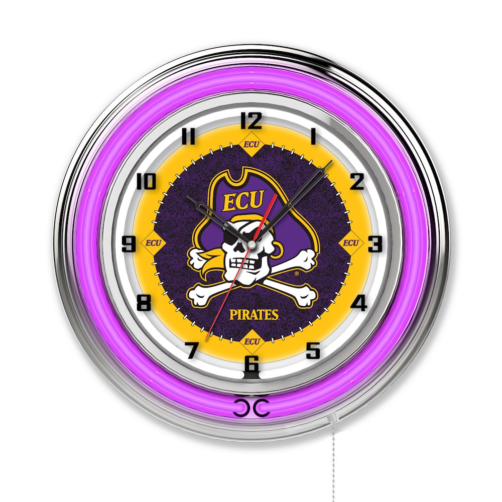 East Carolina 19" Neon Clock