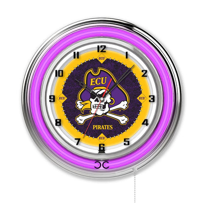 East Carolina 19" Neon Clock