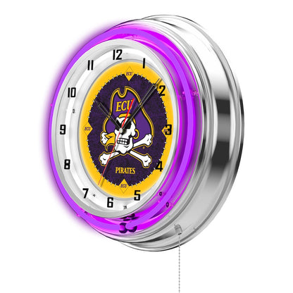 East Carolina 19" Neon Clock