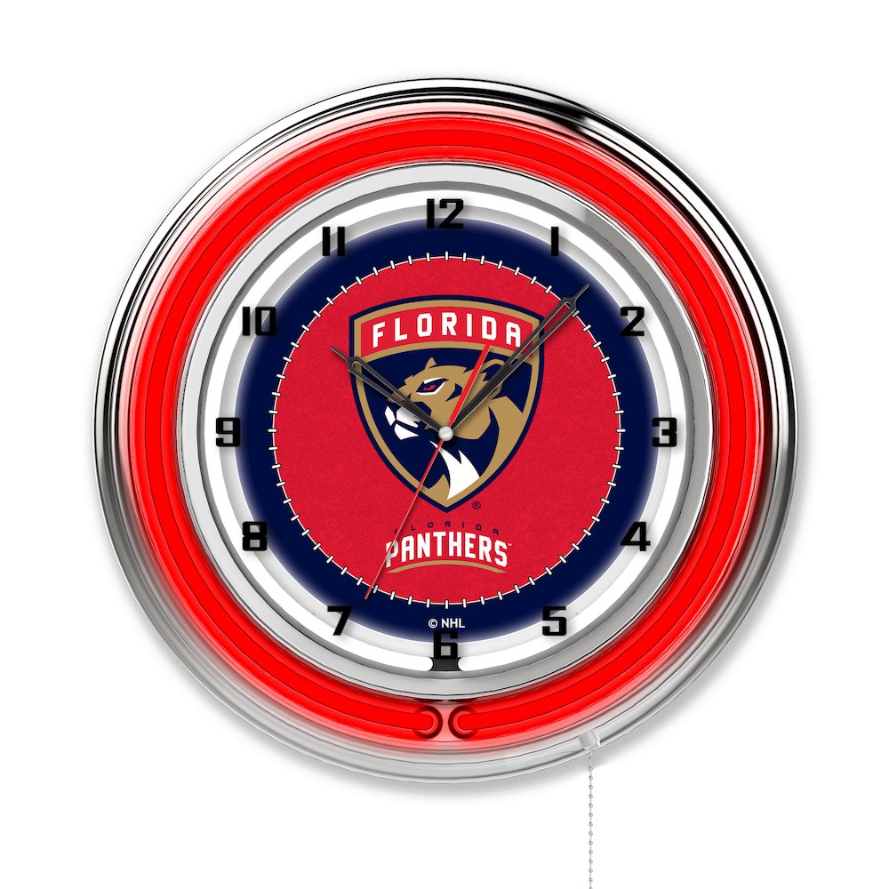 Florida Panthers 19" Neon Clock
