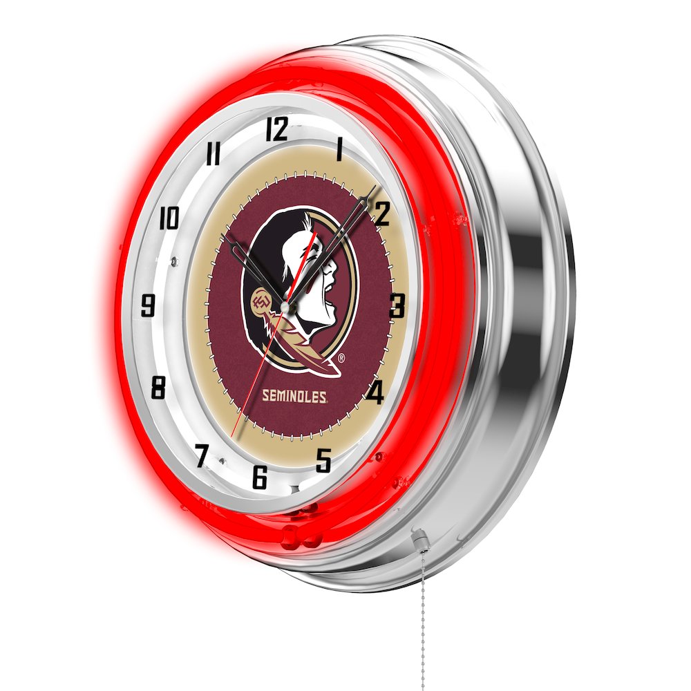 Florida State (Head) 19" Neon Clock