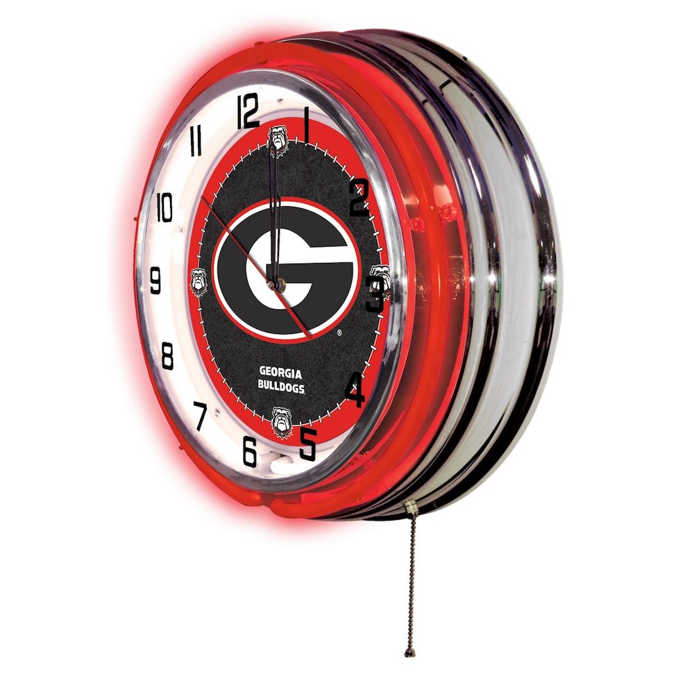 Georgia "G" 19" Neon Clock