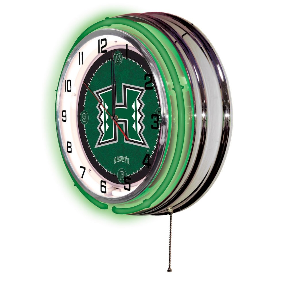 Hawaii 19" Neon Clock