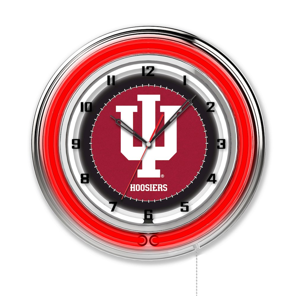 Indiana 19" Neon Clock
