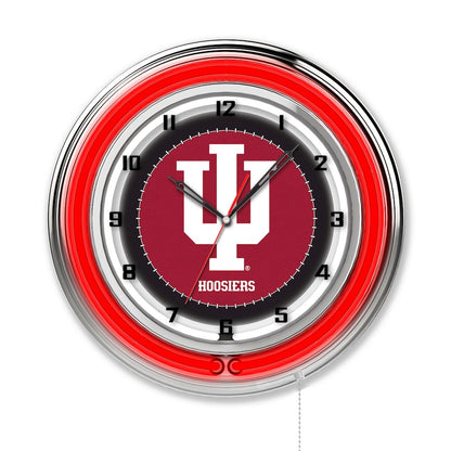 Indiana 19" Neon Clock
