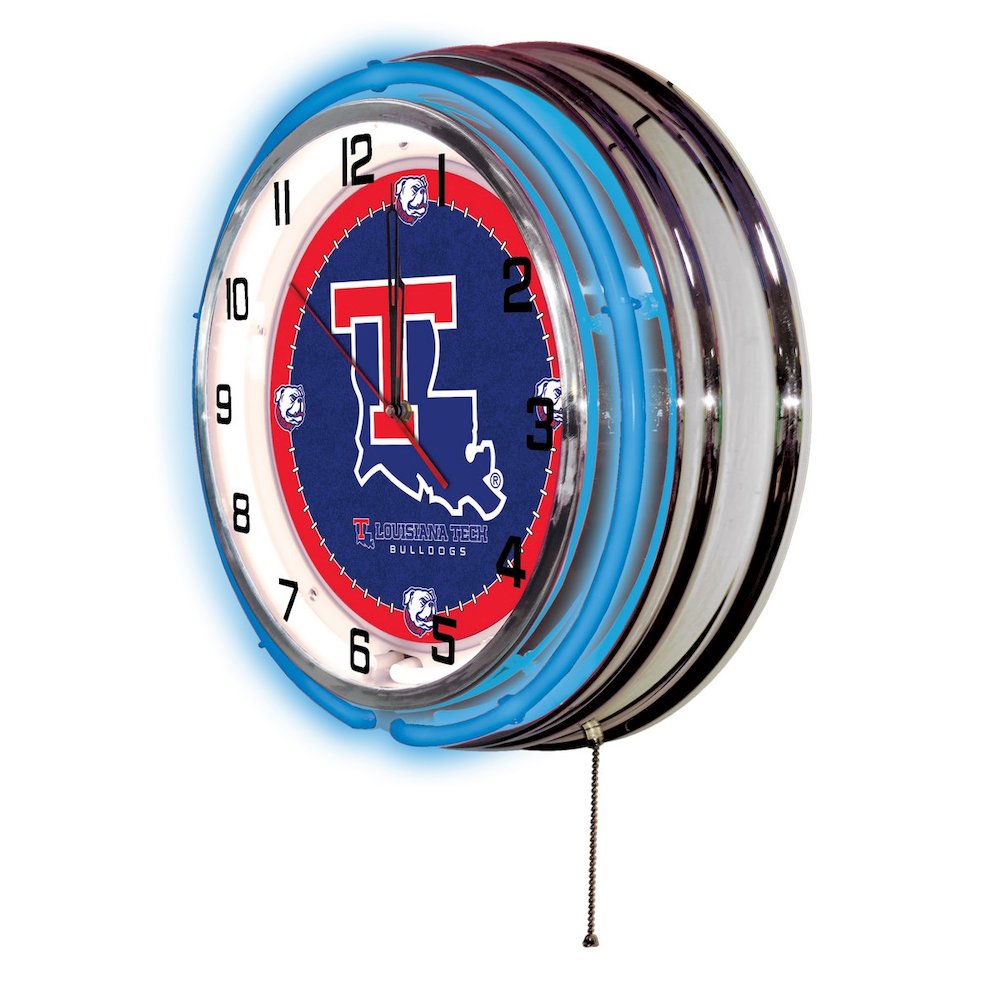 Louisiana Tech 19" Neon Clock
