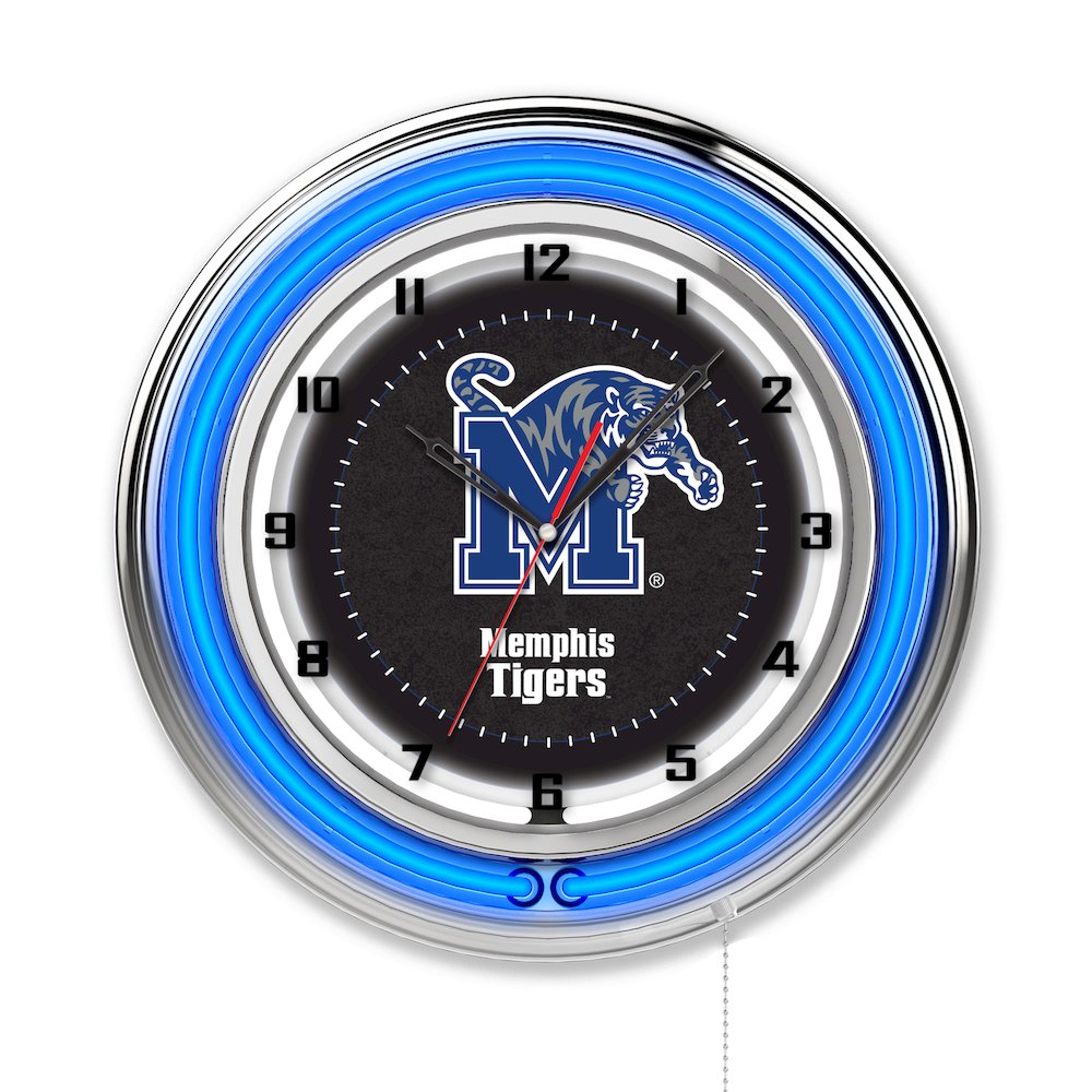 Memphis 19" Neon Clock