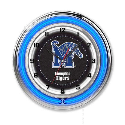 Memphis 19" Neon Clock