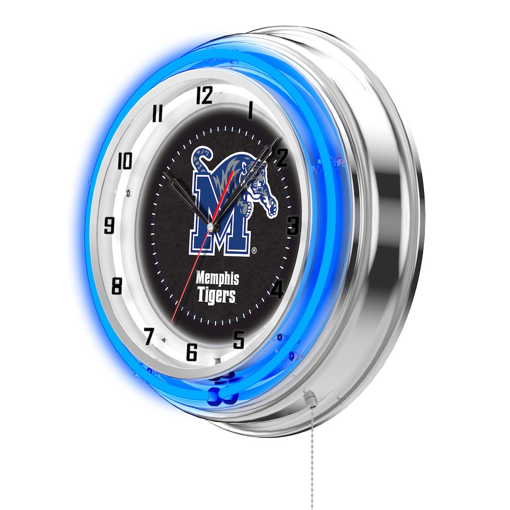 Memphis 19" Neon Clock