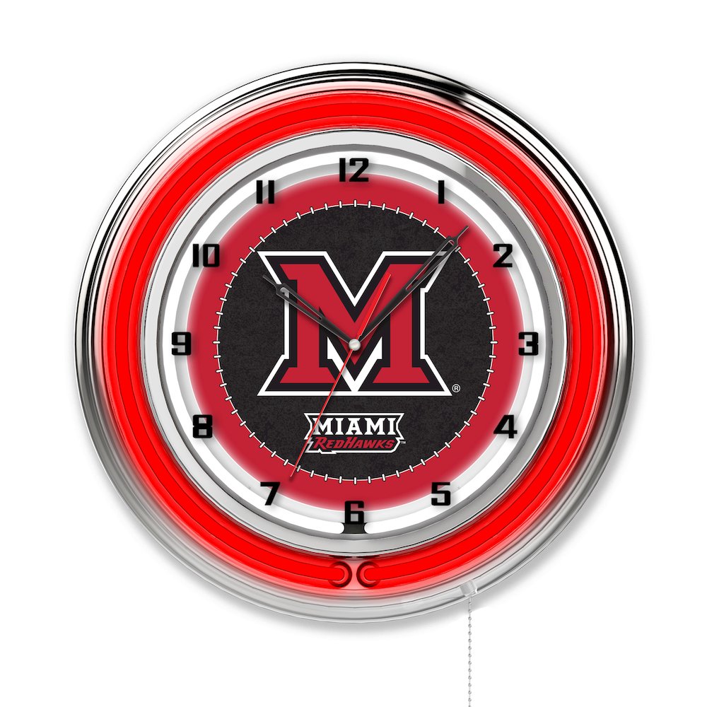 Miami (OH) 19" Neon Clock