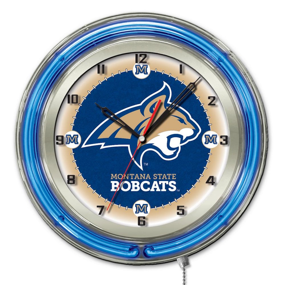 Montana State 19" Neon Clock