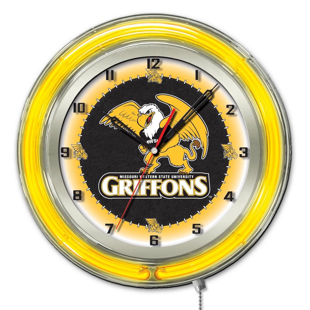 Missouri Western State 19" Neon Clock