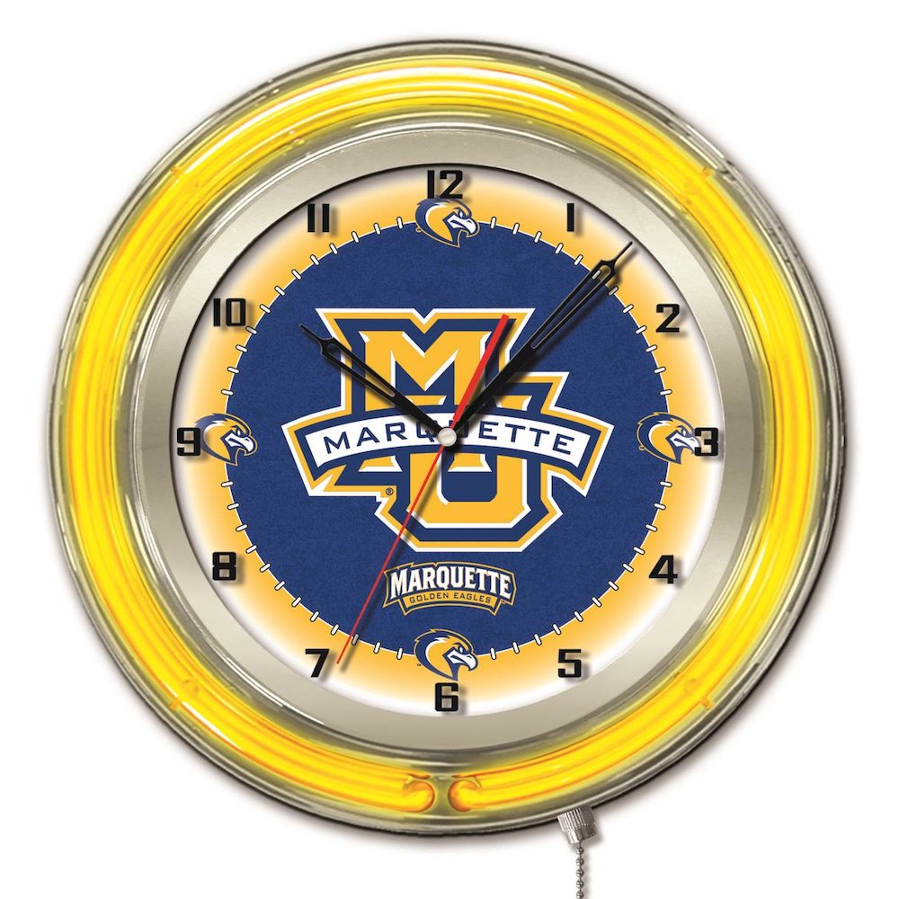Marquette 19" Neon Clock