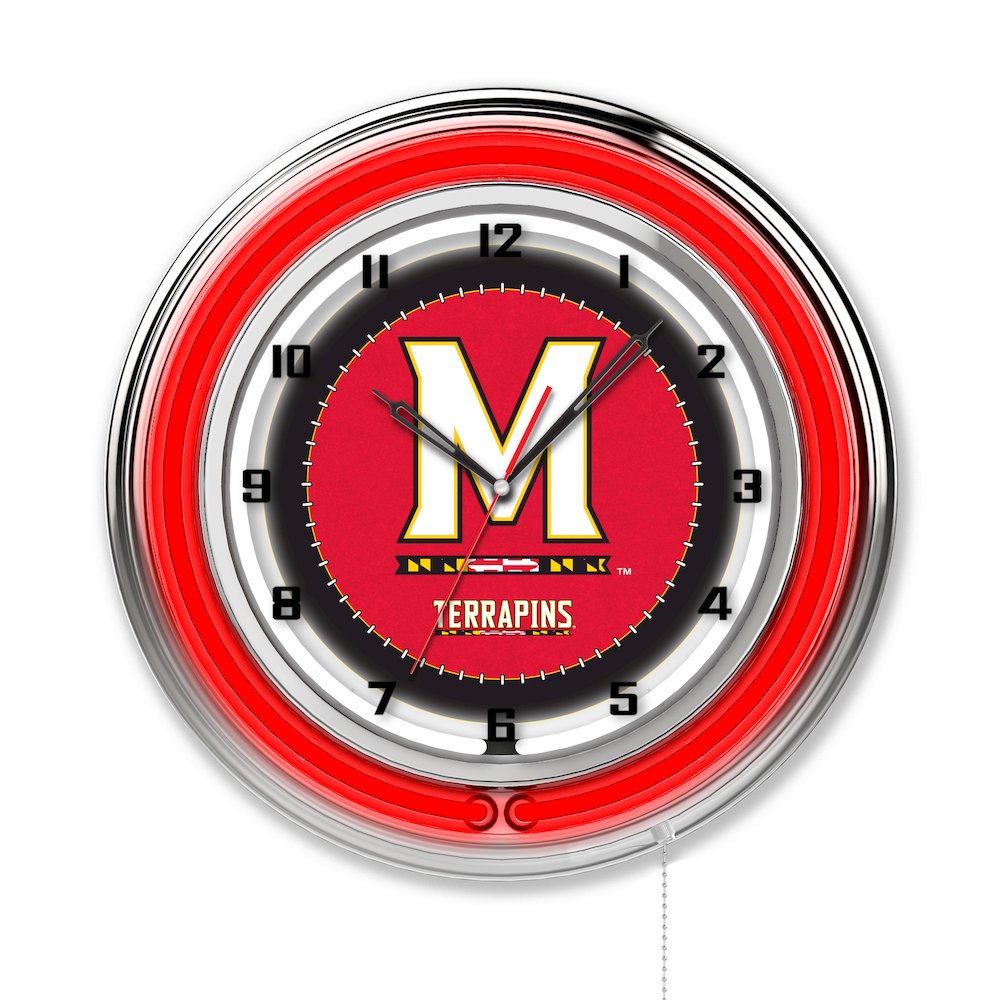 Maryland 19" Neon Clock