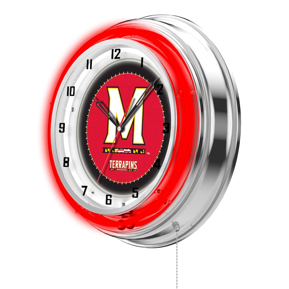 Maryland 19" Neon Clock