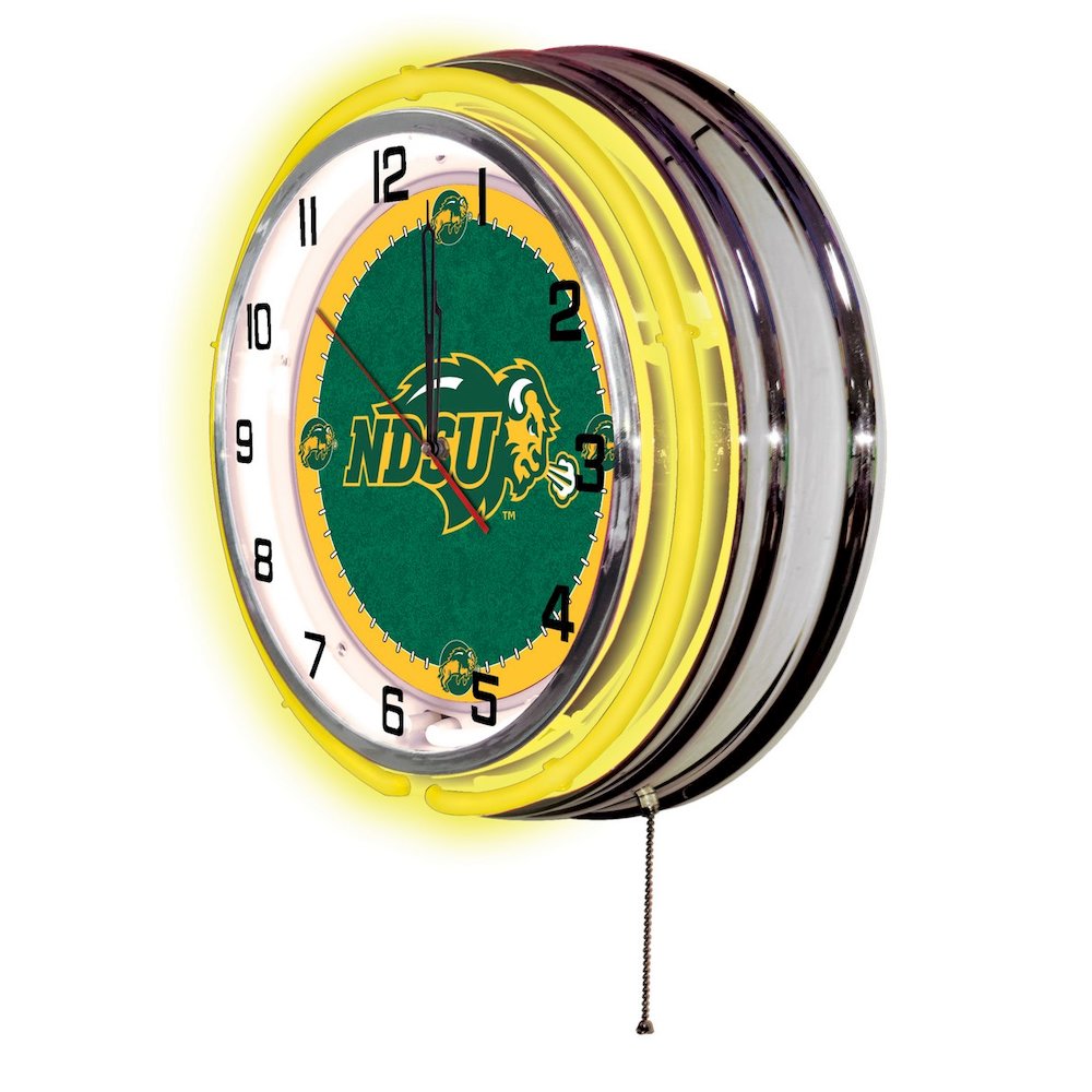 North Dakota State 19" Neon Clock