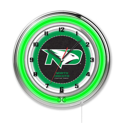 North Dakota 19" Neon Clock