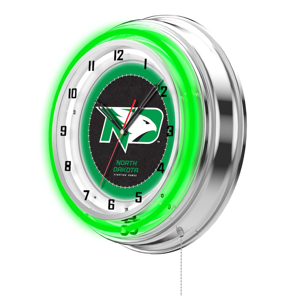 North Dakota 19" Neon Clock