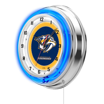 Nashville Predators 19" Neon Clock